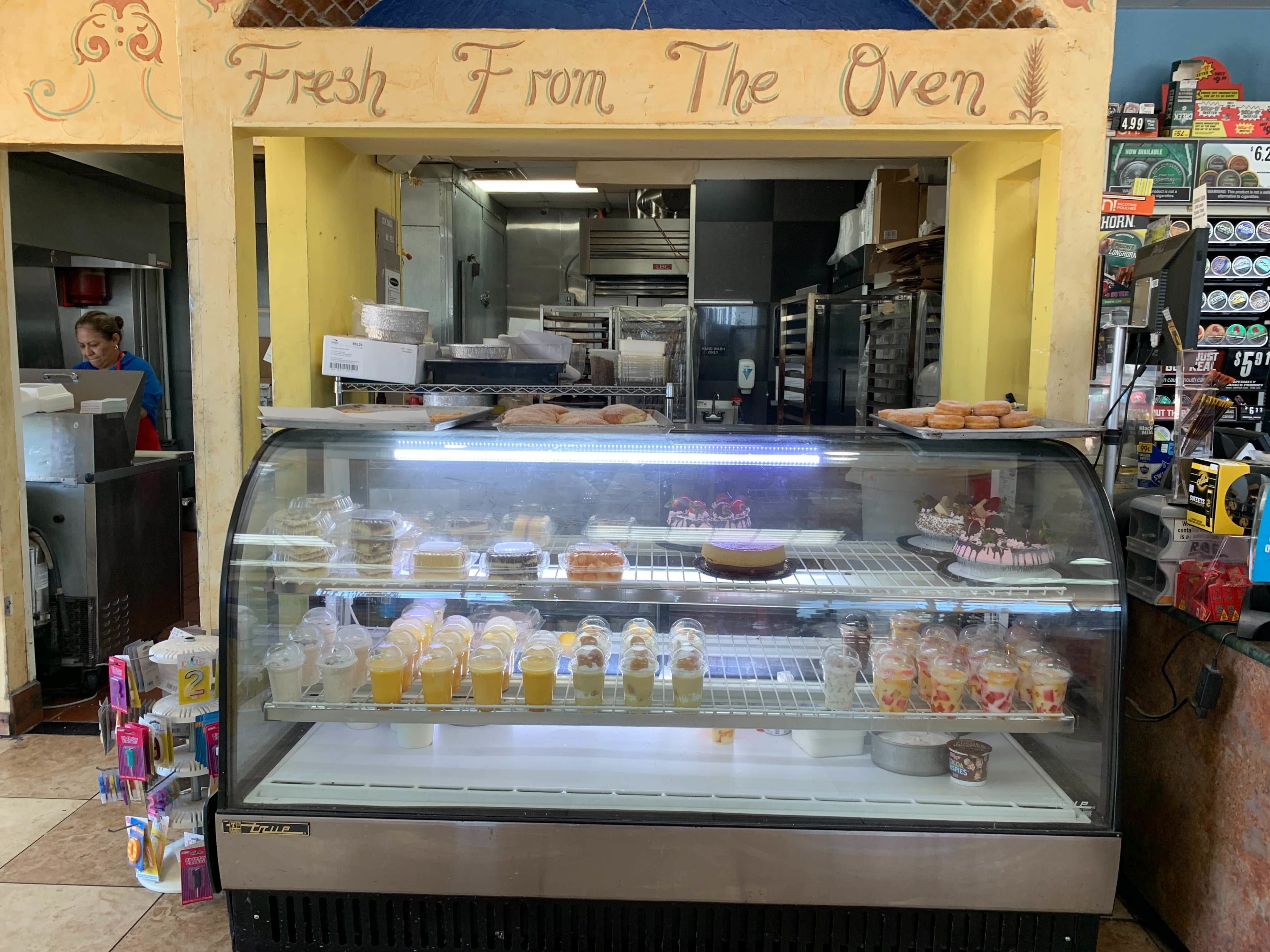 Bakery Food Display Rack With LED Board